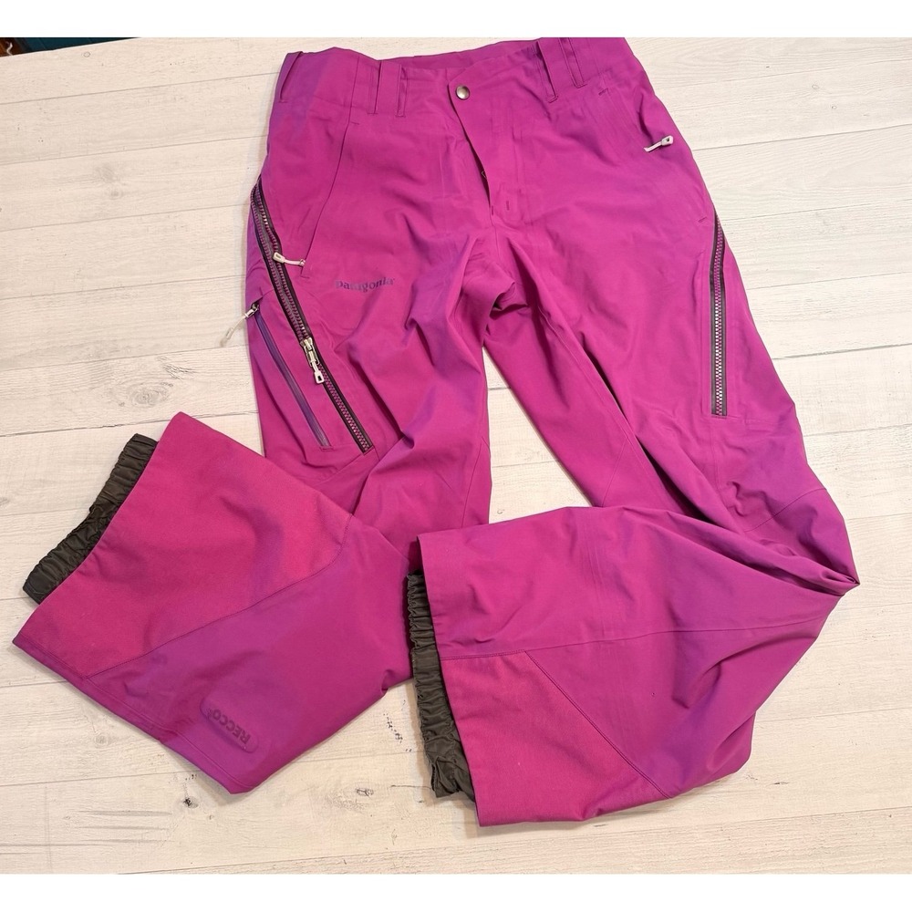 Patagonia women's powder bowl ski snowboard pants necco‎ gortex women's small